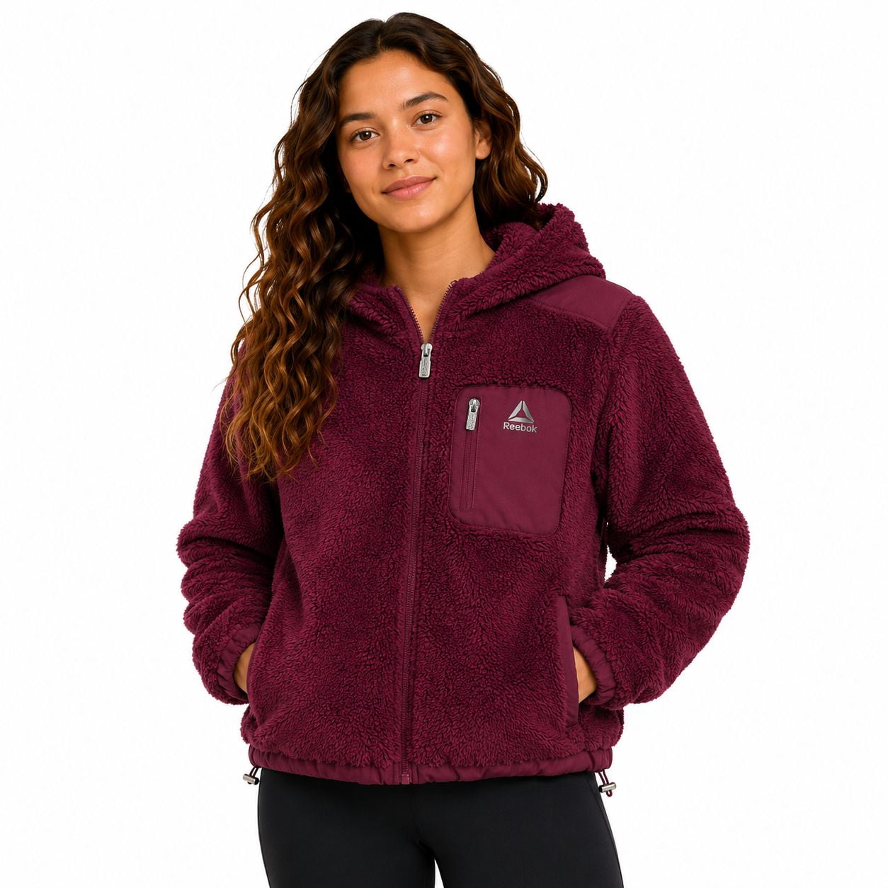 Reebok Women's High Pile Fleece Hoodie, Sizes XS-XXL