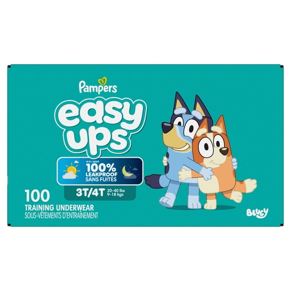 Pampers Easy Ups Training Underwear Boys Size 5 3T4T