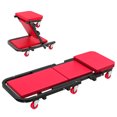 thumbnail image 1 of HOMCOM Tabouret Roulant 2-en-1 pour Automobile et Mécanicien de 330 Lb avec Coussinet, 1 of 10