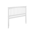 thumbnail image 1 of Pemberly Row Tête de Lit en Bois Mission Grand Lit, Blanc, 1 of 6