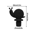 thumbnail image 3 of Yhmxh Gadgets de Cuisine, Maison et Cuisine, Petit Escargot Bouchon de Bouteille de Vin Bouchons Réutilisables Étanches Mignons Décoratifs Bouchon de Bouteille Bouchon de Vin Rouge, 3 of 5
