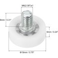 thumbnail image 2 of 8 Pack Plastic Drawer Pulley Replacement Wheels Bearing Small Pulley With Nuts, 2 of 5