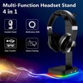 thumbnail image 4 of Bdday Casque de Jeu RGB avec 2 Ports de Charge USB, Base en Caoutchouc, 4 of 8