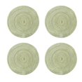 thumbnail image 2 of Ensemble de 4 Napperons Ronds Napperons Ronds en Coton Tressé pour Table de Cuisine Table à Manger Fête de Vacances, Vert, 2 of 8