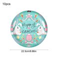 thumbnail image 3 of SLYNSHome 10Pcs Easter Paper Plates 9 inch Easter Dinner Plates Bunny Eggs Rabbit Spring Party Supplies Decoration, 3 of 7