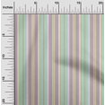 thumbnail image 1 of oneOone Coton Biologique Voile Tissu à Rayures Multicolores 1 Yard 42 Inch Wide, 1 of 3