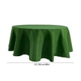 thumbnail image 3 of 48-Inch Round Polyester Tablecloth for Dining Room, Wrinkle-Resistant Fabric Cover for Home Kitchen Parties, 3 of 6