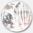 thumbnail image 1 of Designart 'blanche' Géométrique Cercle en Métal Géométrique Art Mural, 1 of 3
