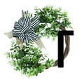 thumbnail image 1 of Wreath 1 Unique Last Name Year Round Front Door Wreath With Bow Welcome Sign Garland 26 Letters Farmhouse Wreath For Front Door Spring All Seasons Outside Hanger, 1 of 3