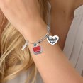 thumbnail image 4 of Stainless Steel Telescopic Adjustable Bracelet Jewelry Love Teacher Send Teacher Gift, 4 of 4