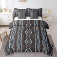thumbnail image 1 of Western Bed in a Bag Queen Comforter Set 7 Piece,Geometric Aztec Bedding Sets,Southwestern Sheet Set with Comforter Geometry Diamond Bed Set,Retro Exotic Stripes Western Decor for Bedroom, 1 of 6
