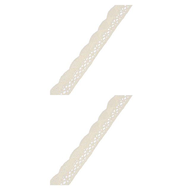 Baohd 1 Roll Lace Craft Ribbon Charming Stylish DIY Craft Creative Sewing Accessory Clothes Supplies Good-looking Lace Trim Type9 2Set