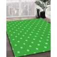 thumbnail image 3 of Ahgly Company Tapis Rond Lavable en Machine Intérieur Transitionnel Vert Lime, 5 Pieds Rond, 3 of 7