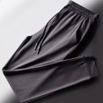thumbnail image 2 of hoksml Summer Men's Athletic Pants Quick-drying Pants Workout Jogger Pants Solid Color Casual Drawstring Elastic Waist Breathable Running Pants Sweatpants 2025 Clearance, 2 of 4