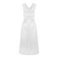 thumbnail image 4 of Ketyyh-chn99 Robes d'Anniversaire pour Femmes Robe de Mariée Maxi Robe de Soirée Élégante Taille Haute Robe de Fête de Mariage Robe Longue Blanc,P, 4 of 5