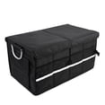 thumbnail image 1 of Car Trunk Organizer with Lid, 55L Large Capacity Collapsible Multi Compartment Oxford Cloth Waterproofing Portable Car Storage Box with Handles for SUV, Truck, Sedan, 1 of 7