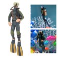 thumbnail image 4 of Aquarium Floating Diver Decoration, Innovative Frogman Fish Tank Decoration Swimming Posture Simulation  For Aquarium Dark Blue, 4 of 8