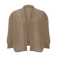 thumbnail image 4 of Erwazi Cropped Cardigan Sweaters for Women 3/4 Sleeve Fall Trendy Open Front Lightweight Short Cardigans, 4 of 7
