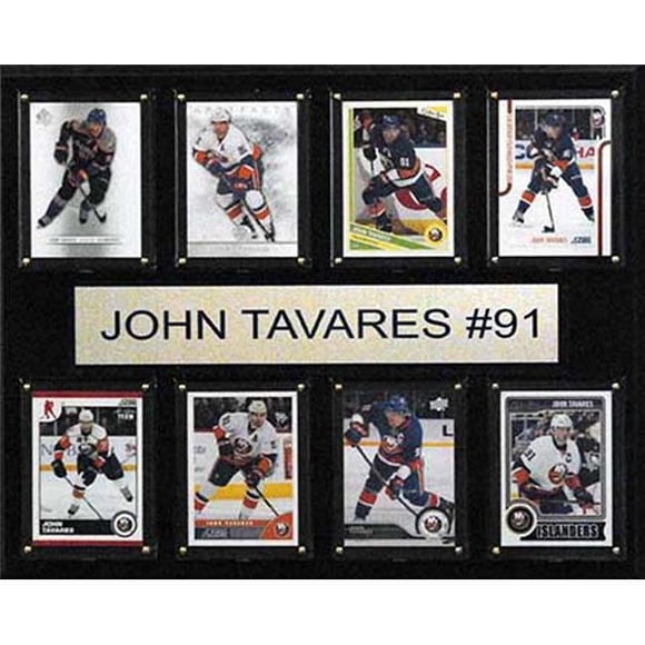 CandICollectables 1215TAVARES8C NHL 12 x 15 in. John Tavares New York Islanders 8-Card Plaque