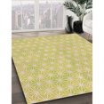 thumbnail image 3 of Ahgly Tapis Rond Lavable en Machine Intérieur Transitionnel GoldenRod Or, 3 Pieds Rond, 3 of 7