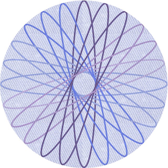 Ahgly Tapis Rond Lavable en Machine Intérieur Transitionnel Bleu Lavande, 3 Pieds Rond