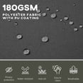 thumbnail image 4 of Outsunny Double Retractable Side Awning 236" x 63" Patio Screen Black, 4 of 10