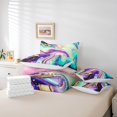 thumbnail image 4 of YST Rainbow Watercolor Bedding Comforter Set Abstract Marble Design, King Size 7pcs Bed in a Bag, 4 of 4
