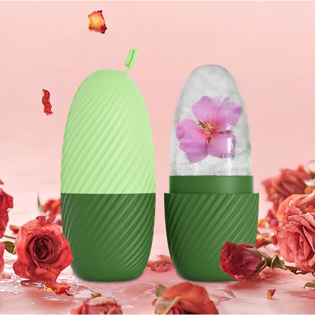 Moules à Glace en Silicone Réutilisables pour Massage Rouleau Facial à Glace Visage et Yeux Rouleau à Glace Beauté Faciale Outils de Soins pour Rouleau à Glace