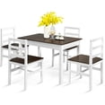 thumbnail image 1 of Costway 5pcs Dining Set Solid Wood Compact Kitchen Table & 4 Chairs Modern, 1 of 10