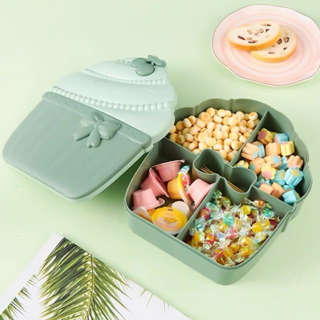 Birdeem Outdoor Storage Box, Christmas Food Gifts, Cupcake Shaped Candy Box Multifunctional Fruit Shaped Candy Tray Food Storage Box Snack Candy Cookies Fruit Food Candy Christmas