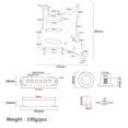 thumbnail image 4 of Esquirla Or Précâblé Miroir Guitare Électrique SSS Pickguard Anti-Rayures Pick Guard, 4 of 8
