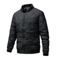 thumbnail image 2 of KIHOUT Veste de Printemps Hiver pour Hommes Mode Fermeture Éclair Col à Revers Manches Longues Décontractée Extérieure Chaude, Taille m-3TG, 2 of 9