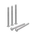 thumbnail image 1 of Unique Bargains #2-56x1' Button Head Socket Cap Screws, 50 Pack 304 Stainless Steel Screws, 1 of 4
