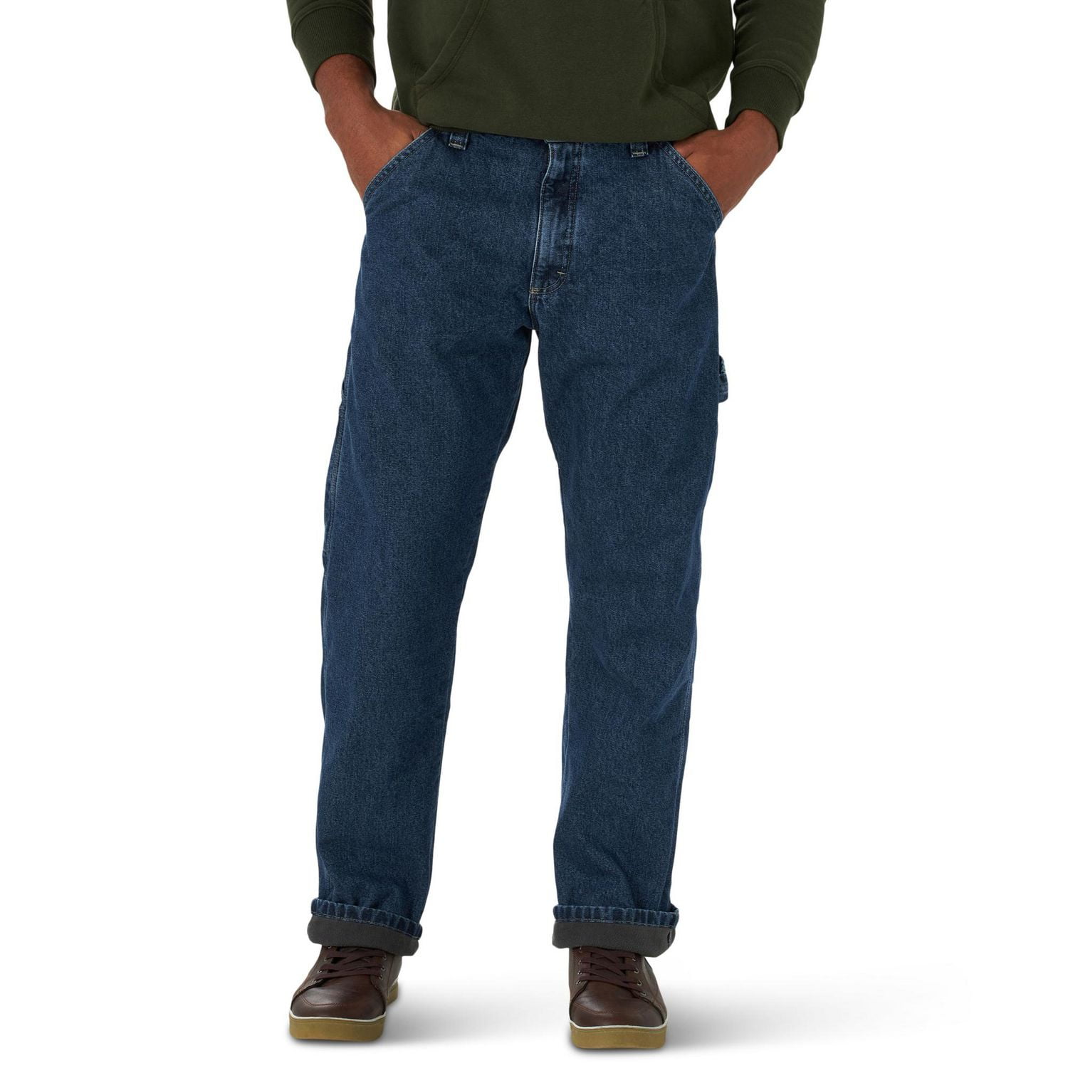 Wrangler Jean Doublée Polaire Menuisier Pour Homme