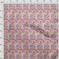 thumbnail image 4 of oneOone Velvet Red Fabric Abstract Floral Craft Projects Decor Fabric Printed By The Yard 58 Inch Wide-1ra, 4 of 5
