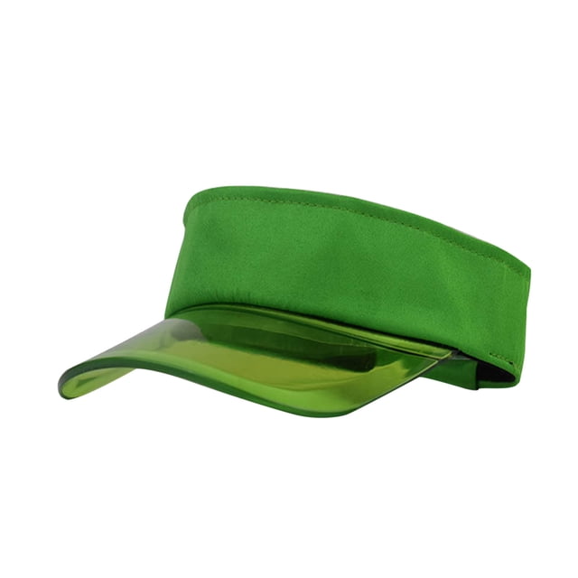 GDREDA Mens Hats Fashion Women Solid Color Sun Protection Topless Transparent Baseball Visor Cap,Green