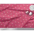 thumbnail image 2 of Soimoi Pink Heavy Canvas Fabric American Robin Bird Fabric Prints by Yard 58 Inch Wide, 2 of 5