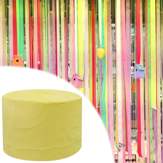 Feltree Crepe Paper Streamer Roll 8 Inch Wide x 82 Feet Long for DIY Crafts, Party Decorations, Flame Resistant and Colorfast