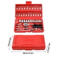 thumbnail image 2 of Tool Set with Tool Box 46-Piece Socket Wrench Set Car Motorcycle Auto Insurance Set Household Xiaofei Hardware Tool Combination Set Allen Wrench Socket Set Metric Allen Socket Set, 2 of 3