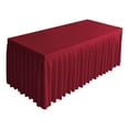 thumbnail image 2 of Solid Color Polyester Table Skirt for Banquets Weddings and Conferences, 2 of 6