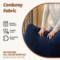 thumbnail image 4 of BIGSYY Pouf Carré Douillet, Assise Confortable, Aucun Assemblage Requis, Bleu, 4 of 5