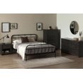 thumbnail image 3 of South Shore Fernley 1-Drawer Nightstand for Adult, in Rubbed Black, 3 of 13