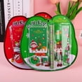 thumbnail image 3 of 8Pcs/set Christmas Pencils Stationary Set Cartoon Eraser Ruler School Supplies, 3 of 4
