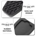 thumbnail image 3 of WHAMVOX 4pcs Car Pedal Covers Black Rubber Easy Installation Brake Pedal Cover Replacement, 3 of 8