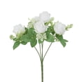 thumbnail image 2 of Vaidha Bouquet Simulé de Fleurs de Décoration Intérieure Bouquet de Roses Simulées de Petits Guidons de Roses, 2 of 6
