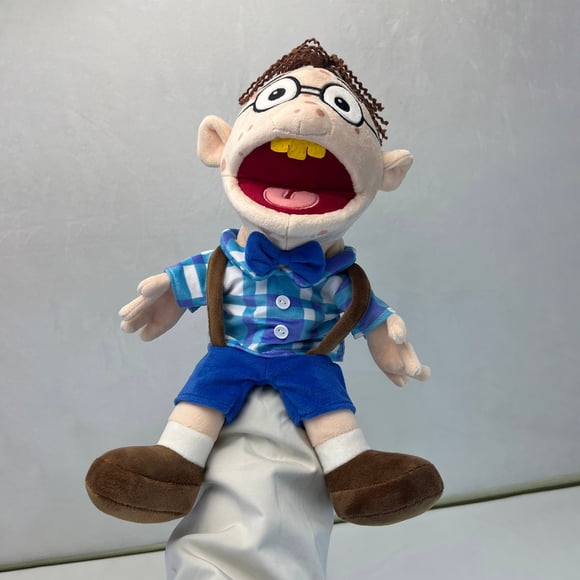 Jeffy Plush Toy Doll , Peluches Hand Puppets Jeffy Douces de 15,7 Pouces, Puppets Jeffy Toy Drôle avec Bouche Qui Fonctionne, pour Enfants de 0 à 6 Ans Jeffy (40 cm)