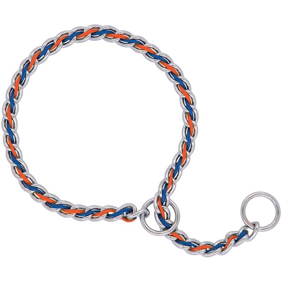 Terrain D.O.G. Collier Chaîne Lacé Antidérapant 26 Pouces X 3.9 mm Bleu/orange