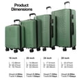 thumbnail image 3 of Travelhouse Ensemble de 4 Valises Rigides, Légères et à Coque Rigide avec Serrure TSA et Roulettes Multidirectionnelles (Vert Foncé)., 3 of 6