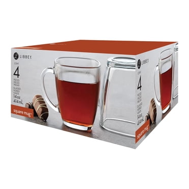Libbey Square Coffee Mug Glasses