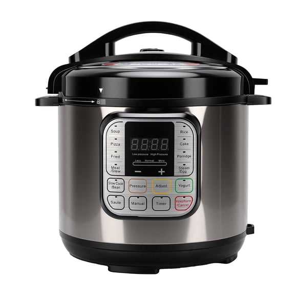 Autocuiseur Électrique de 6,5 Qt, Cuiseur à Riz Multi-Cuiseur 16 en 1 Mijoteuse Cuiseur Vapeur Sauteuse Yogourt Casserole Antiadhésive, Acier Inoxydable